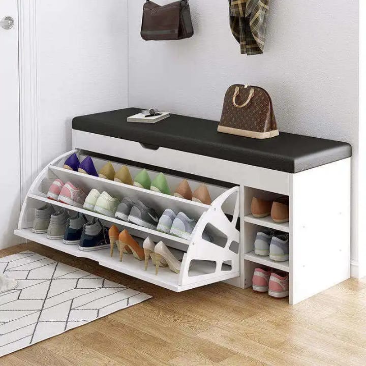 3-in-1 kenkäkaappipenkki taittomekanismilla - Image 3