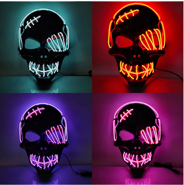 Aikuisten LED-valaistu Naamio Kolmella Valaistustilalla - Image 10