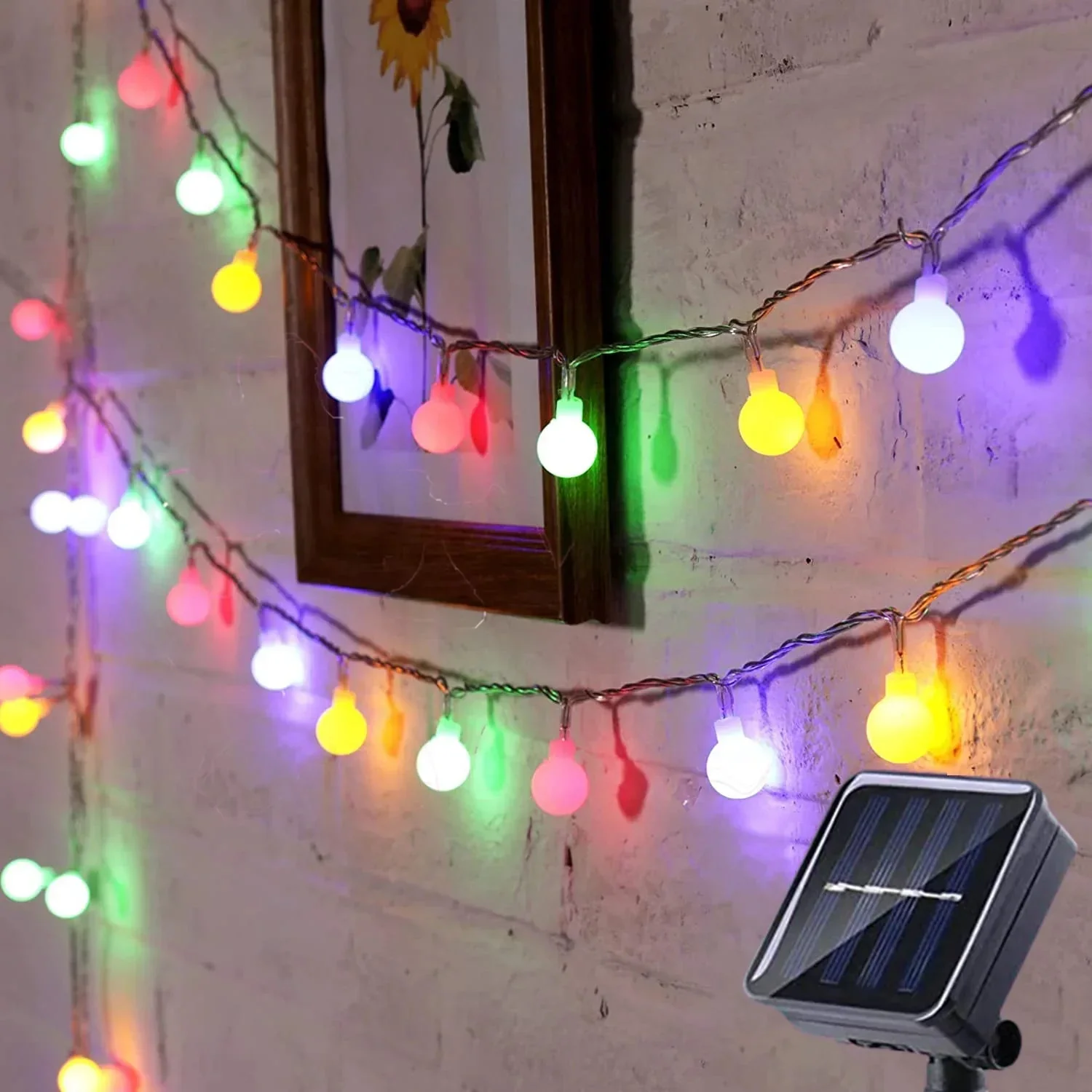 Aurinkoenergialla Toimivat Juhlavalaistukset LED Valot - Image 3