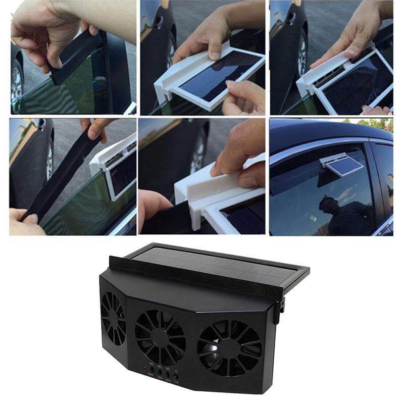 Aurinkovoimalla Toimiva Auton Tuuletin Innovatiivinen Ilmankierto - Image 5