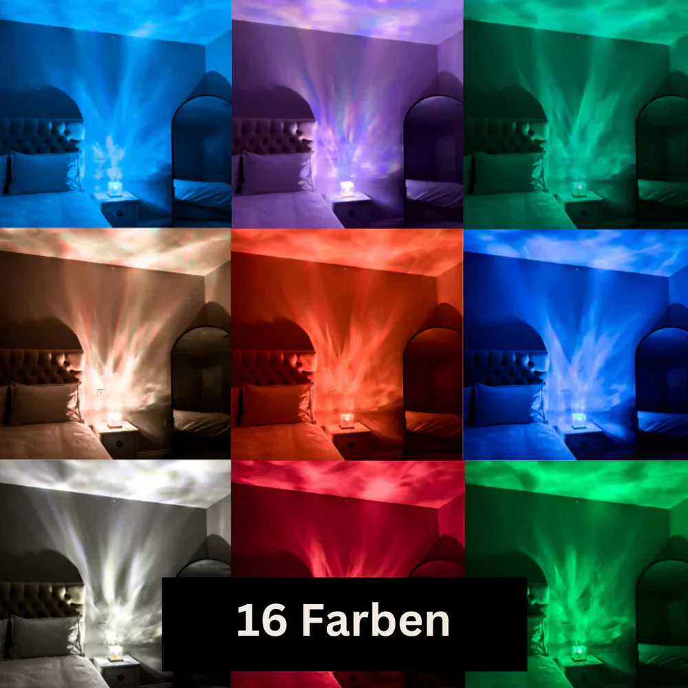 AuroraGlow Pöytävalaisin 16 Värillä Kaukosäätimellä - Image 4