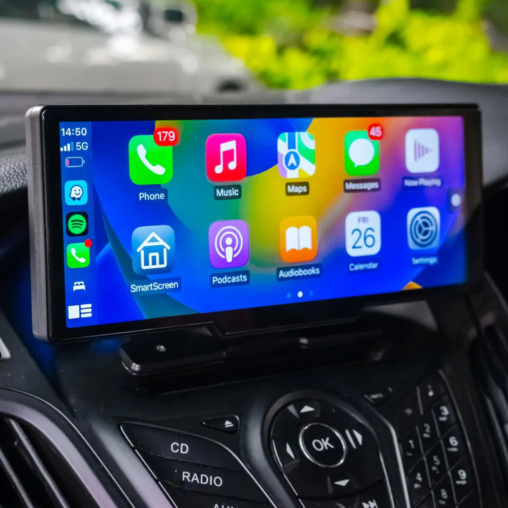 Auton Älynäyttö 26 cm Monitoimitoiminnolla Langaton CarPlay ja Android Auto - Image 2