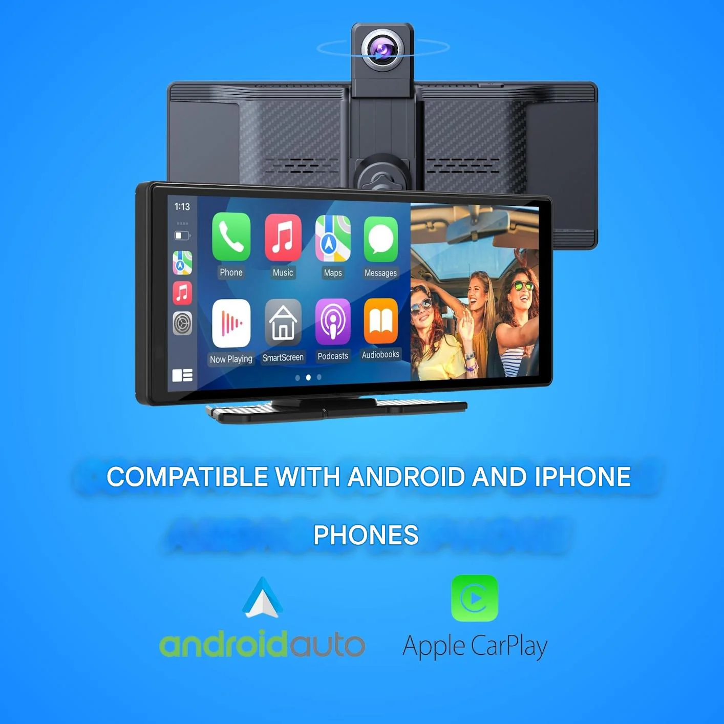 Auton Älynäyttö 26 cm Monitoimitoiminnolla Langaton CarPlay ja Android Auto - Image 6