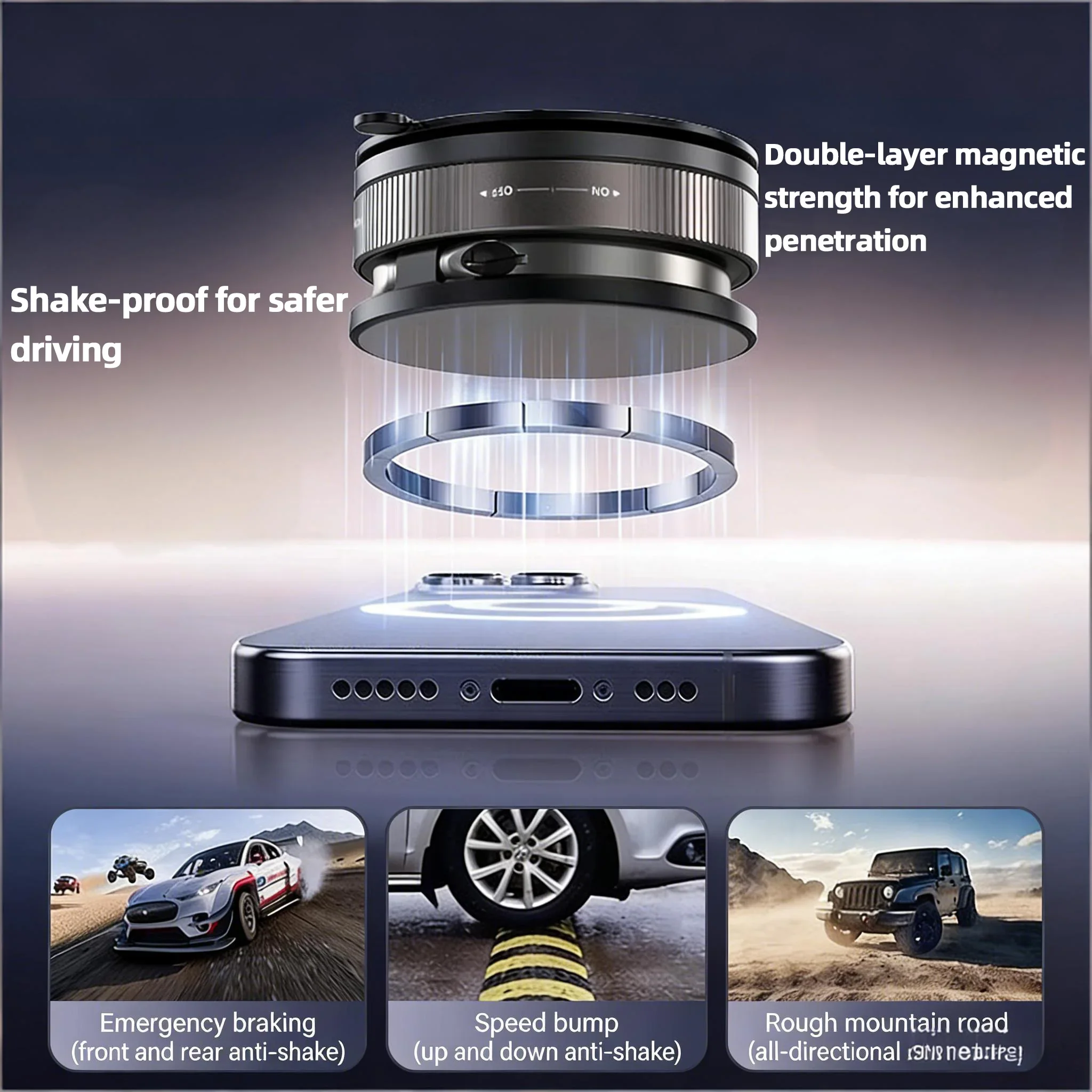 Autopuhelinteline 360° Kääntyvä ja Säädettävä - Image 6