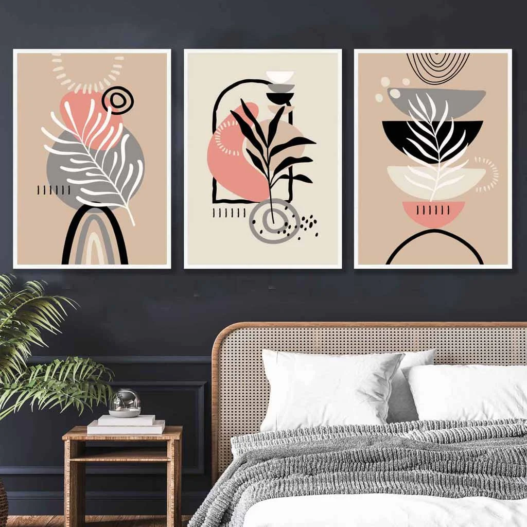 Bohemian Wall Art Set - Abstract Design - Image 2