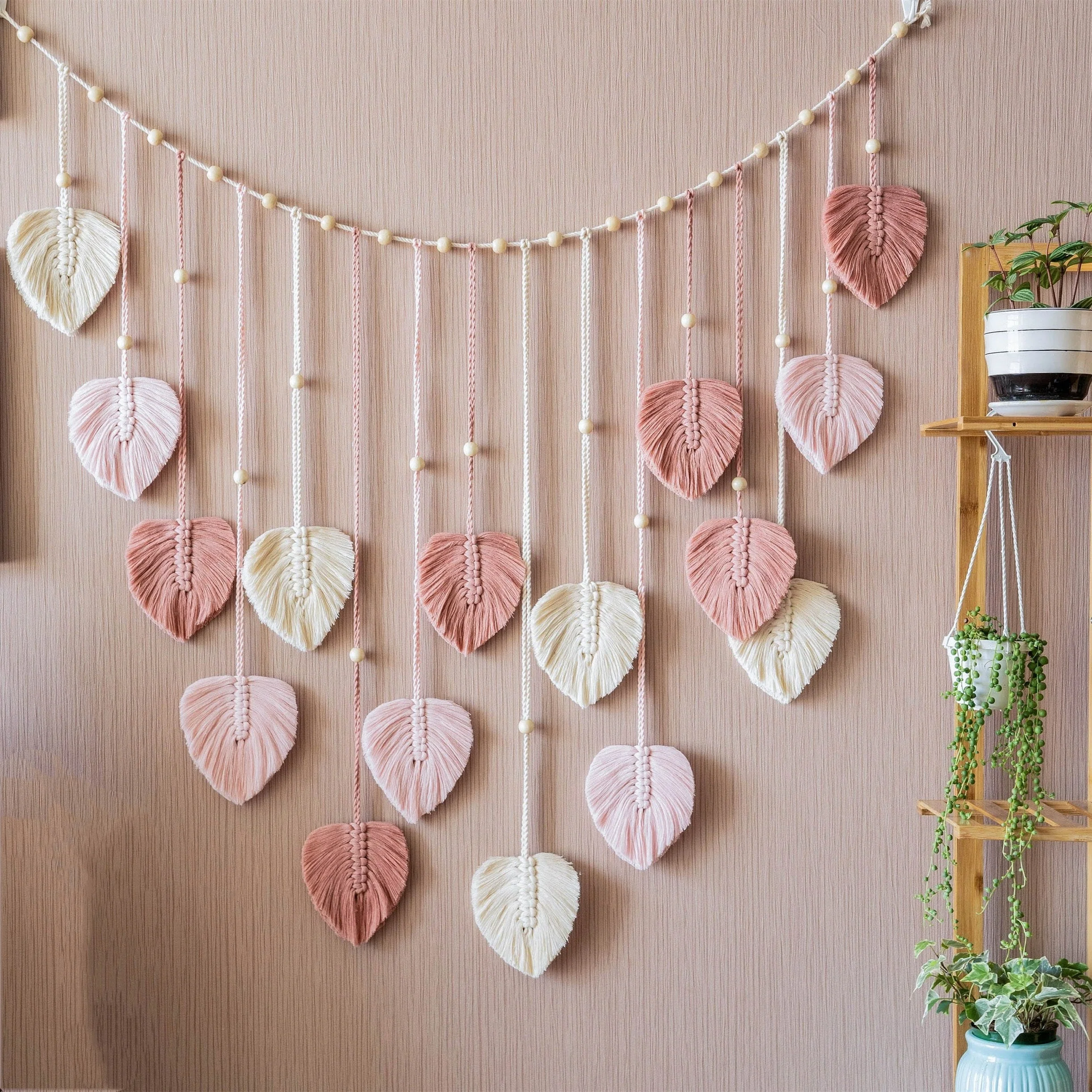 Boho Macrame Leaves Garland - Sisustuselementti - Image 6