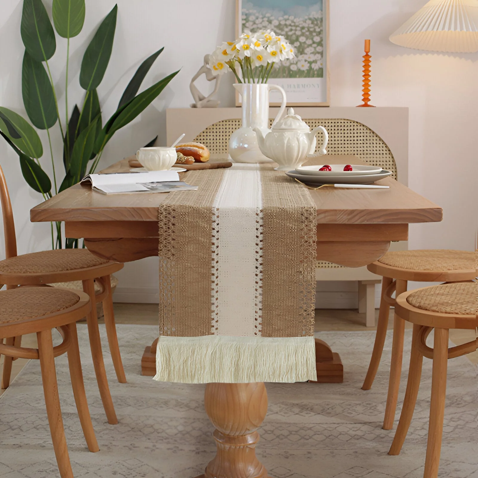 Boho Pöytäliina Hapsuilla - Image 3