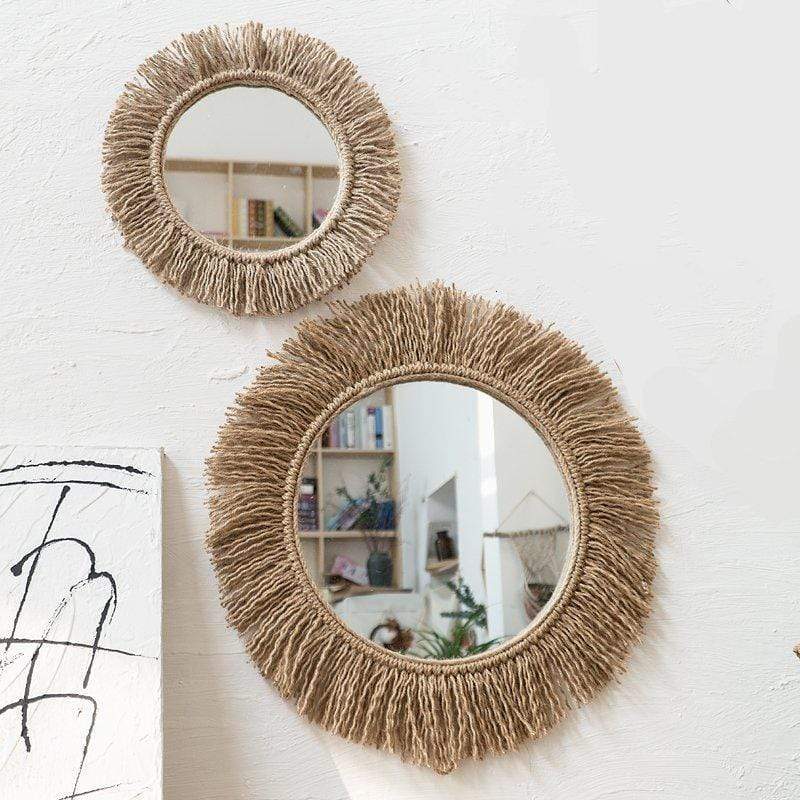 Boho-tyylinen koristeellinen seinäpeili - Image 6