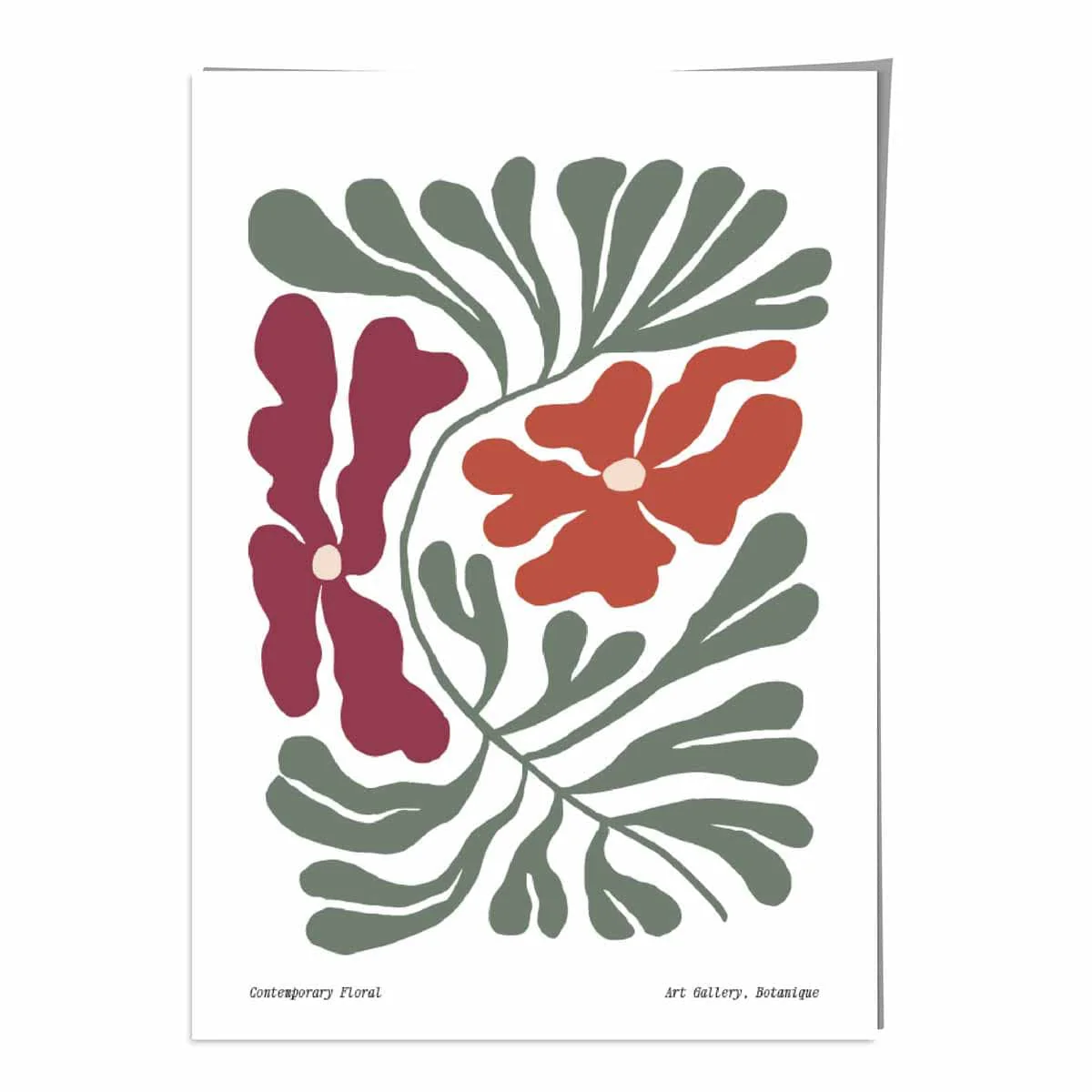 Boho-tyylinen Kukka Juliste
