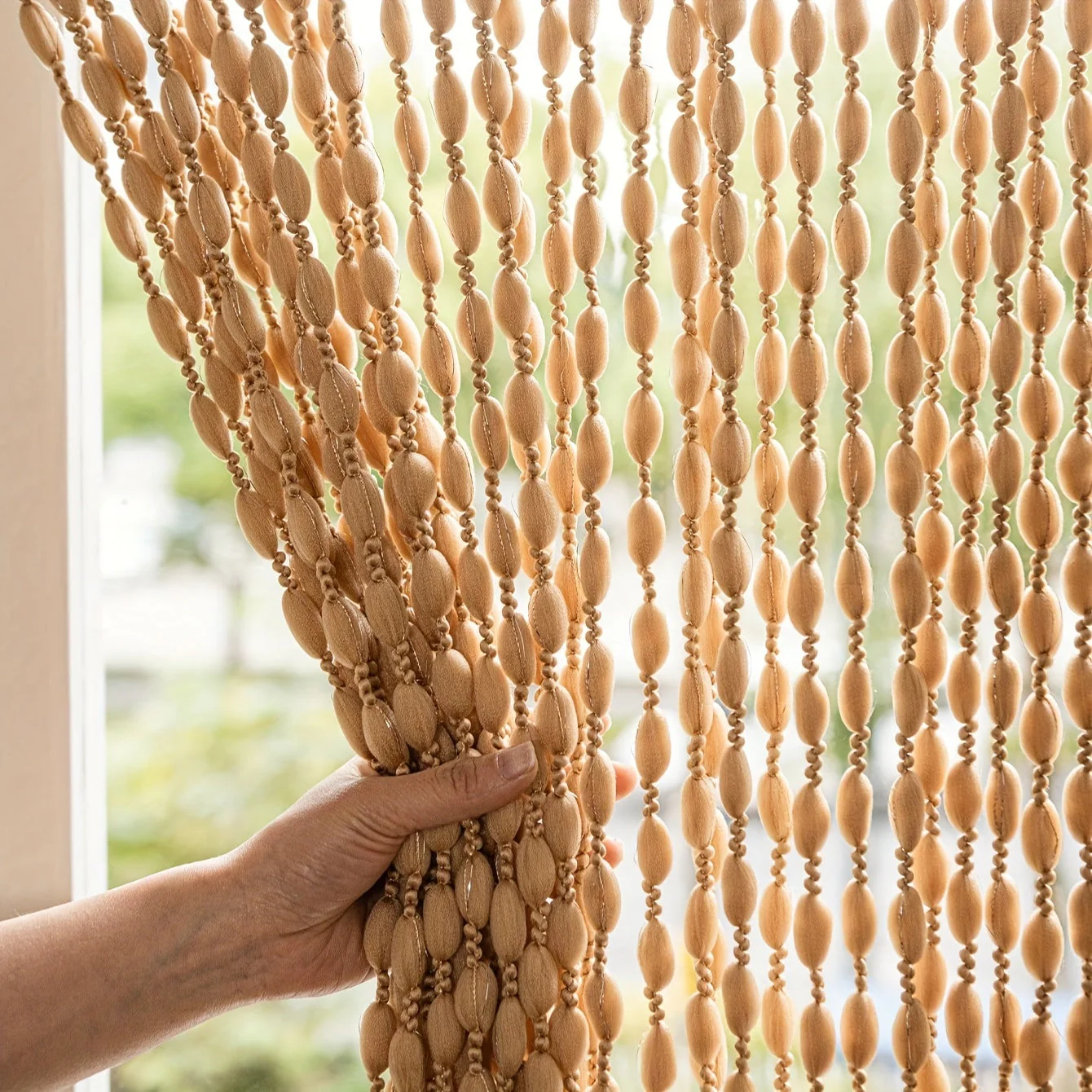 Boho Tyylinen Oviverho Helmillä Koristeltu - Image 5