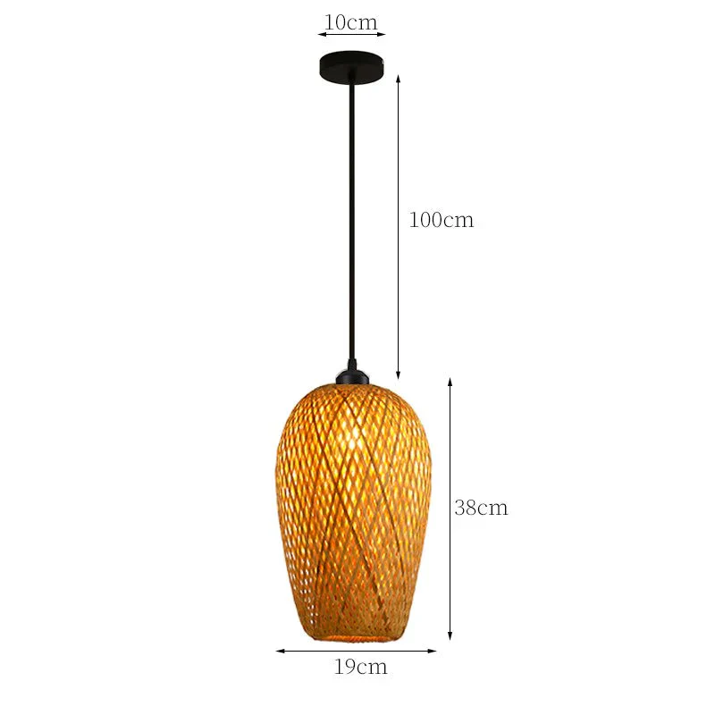 Boho Tyylinen Rotan Riippuvalaisin - Image 13