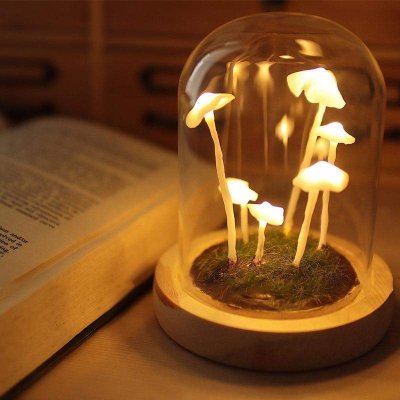 DIY LED Pöytälamppu Sieni Muotoilu Luovuus Valaistus - Image 2