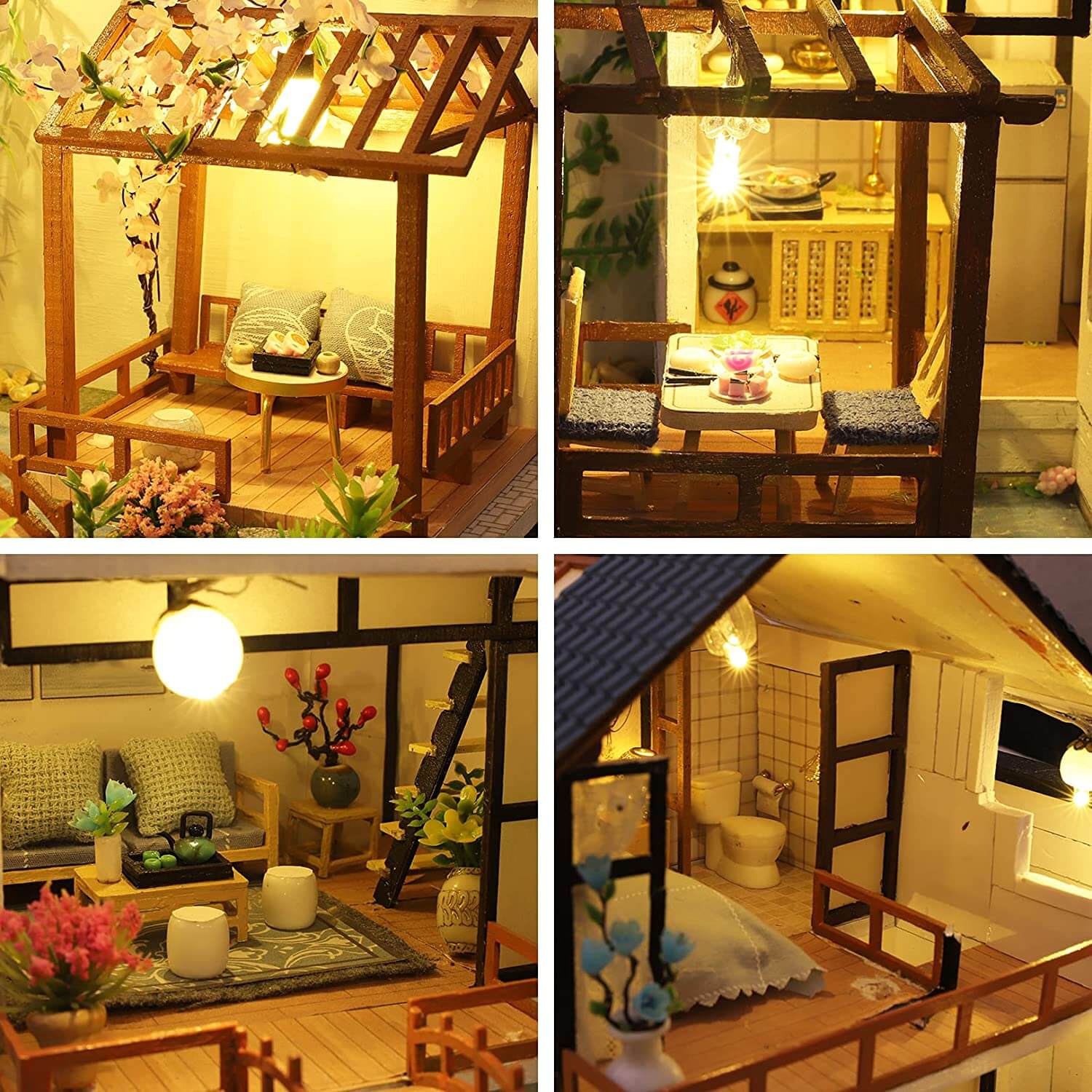 DIY puinen miniatyyri talo Kit - Image 18