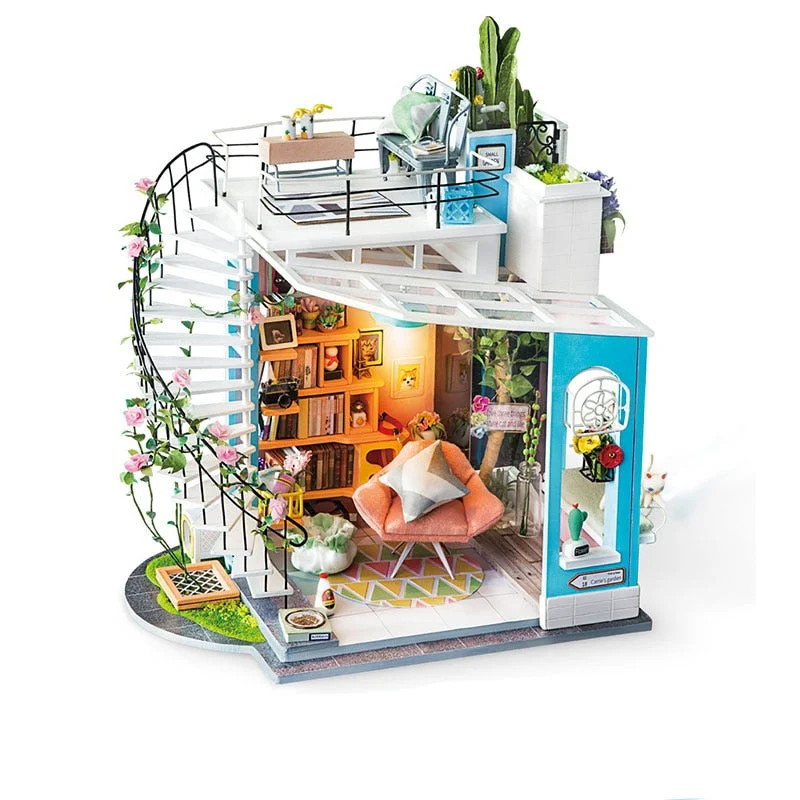 DIY puinen miniatyyri talo Kit - Image 3