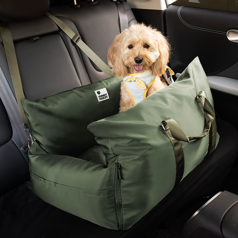 Dog Car Seat Bed with Safety Belt - Image 29