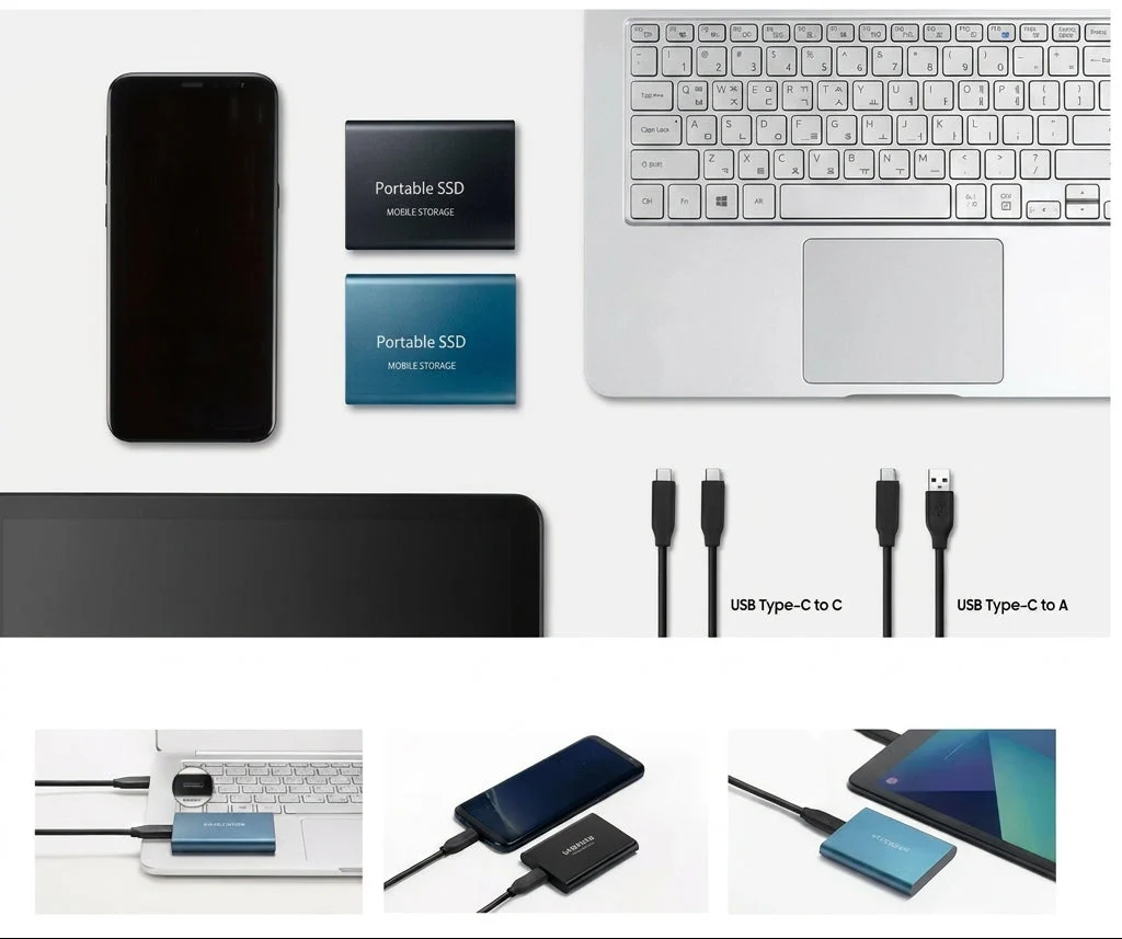 Ulkoinen SSD 128 TB Kompakti ja nopea - Image 4
