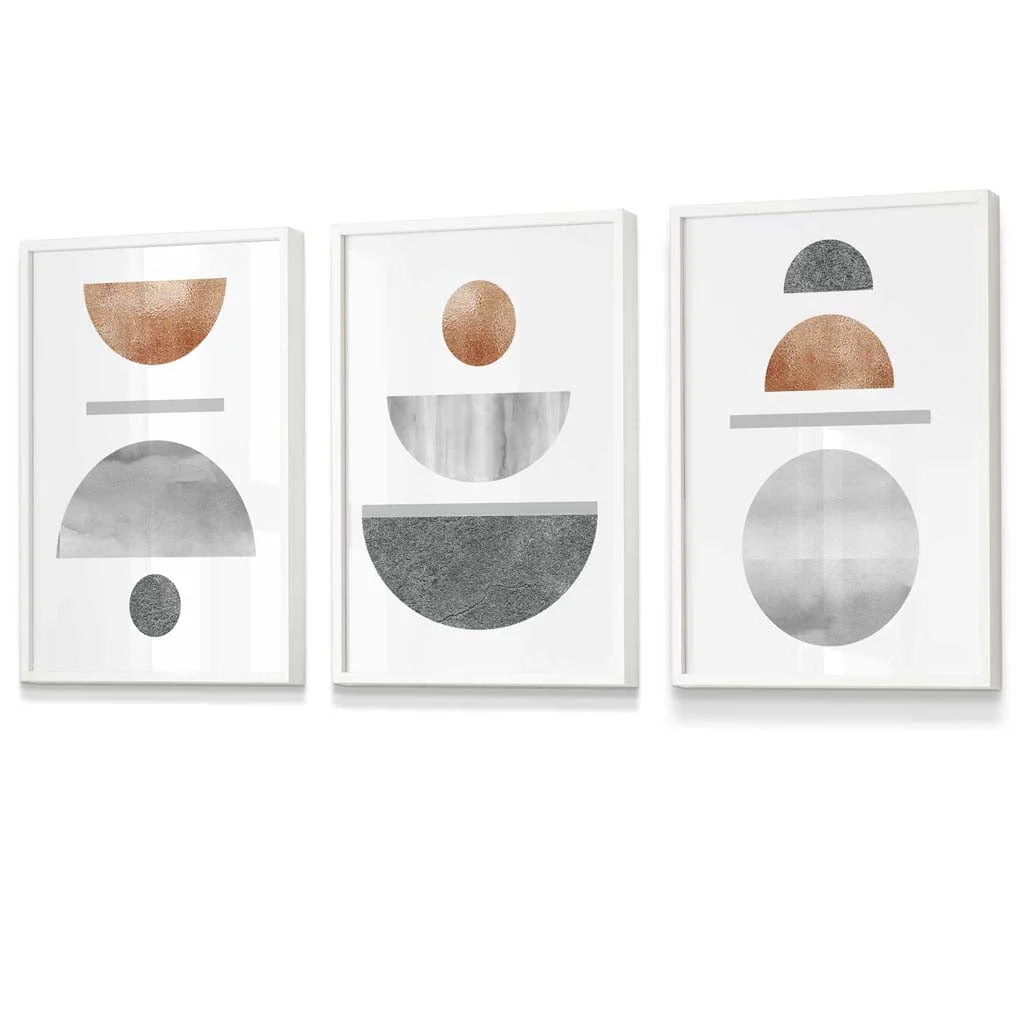 Geometric Art Set 3-Piece Abstract Design - Image 4