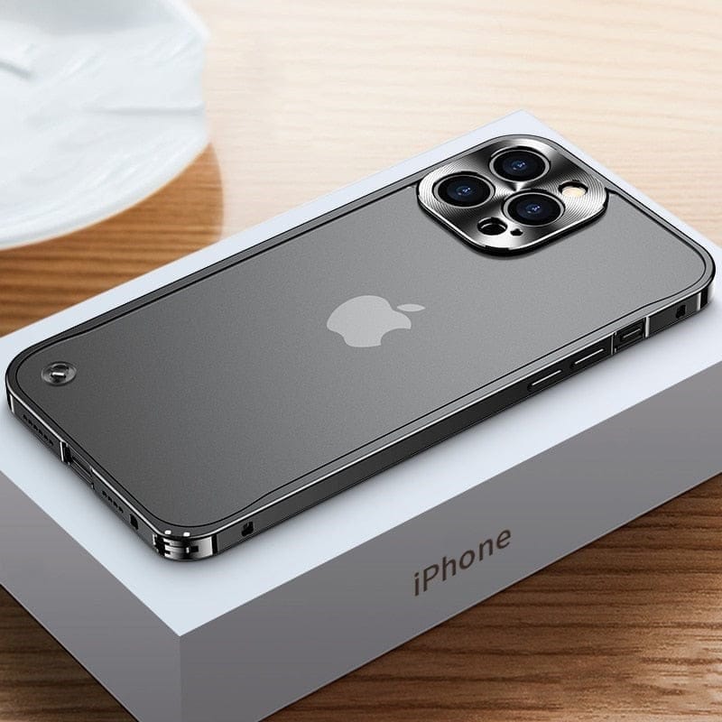 iPhone 11, 12, 13, 14, 15, 16, 17, Pro Max, Pro, Mini Metallikotelo Modernilla Muotoilulla - Image 7