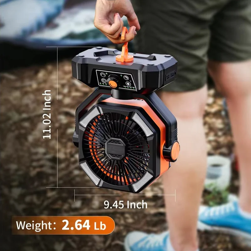 Kannettava Camping Tuuletin Innovatiivisella Turbotekniikalla - Image 8