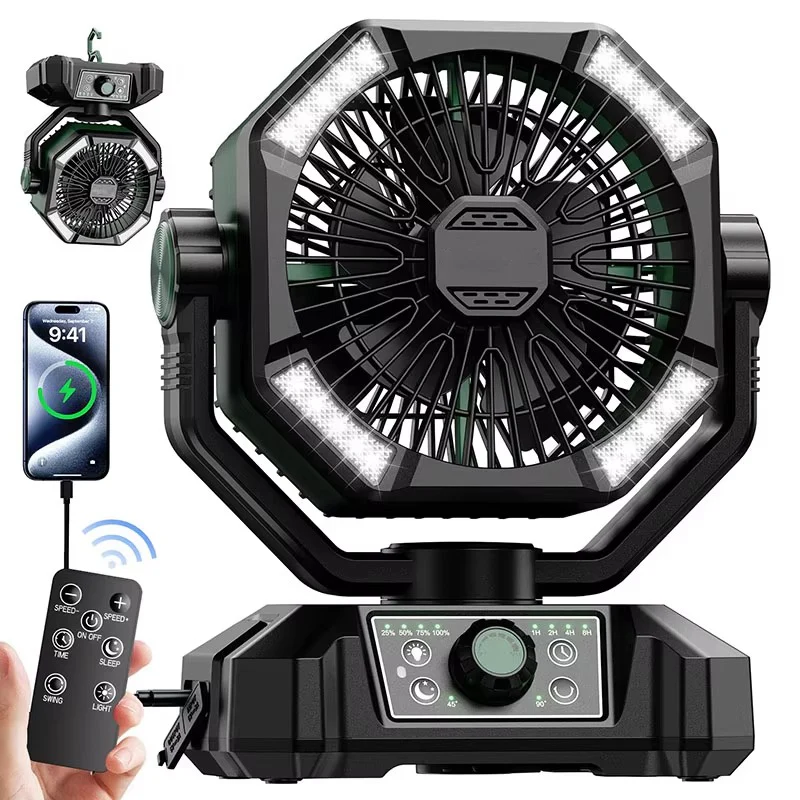 Kannettava Camping Tuuletin Innovatiivisella Turbotekniikalla - Image 9