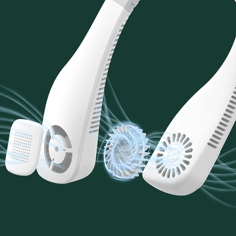 Kannettava Kaulatuuletin Hands-Free Design 360° Tuulettava Mukiava Viilennys - Image 3