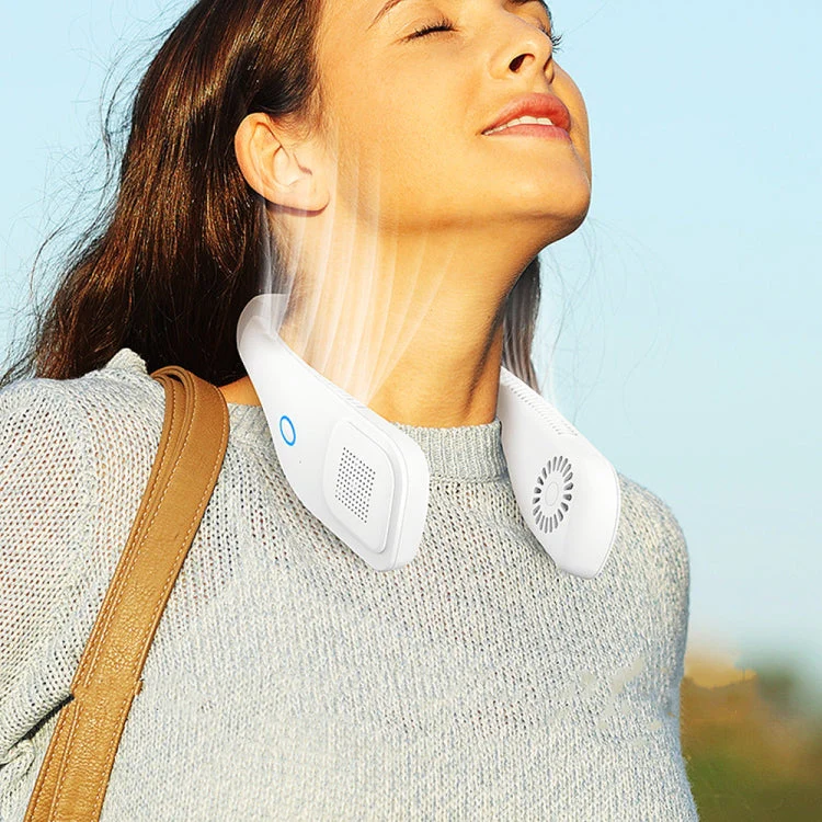 Kannettava Kaulatuuletin Hands-Free Design 360° Tuulettava Mukiava Viilennys - Image 5