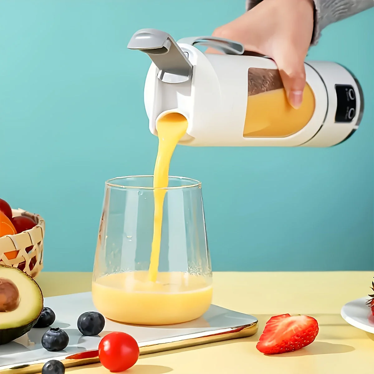 Kannettava Tehosekoitin USB-Ladattava Kompakti Smoothie Valmistaja - Image 8