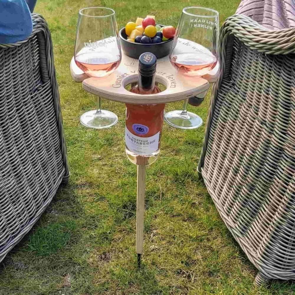 Kannettava Viinipöytä Piknikille