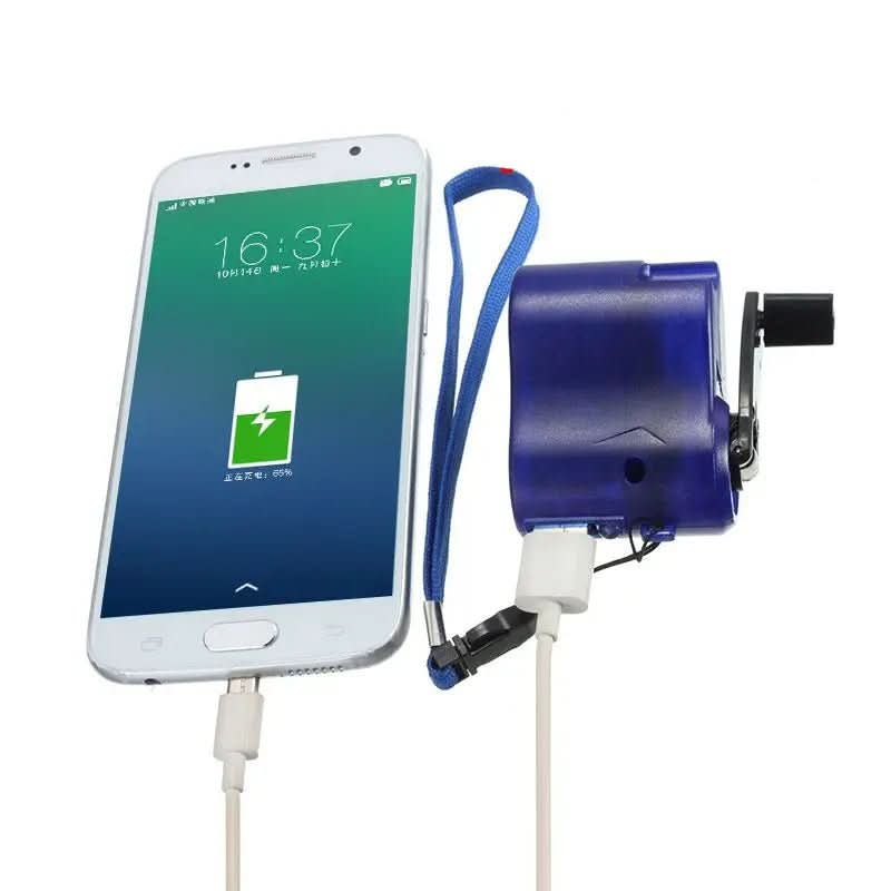 Käsikammen USB Laturi Manuaalinen Kevyt Ulkokäyttöön - Image 8