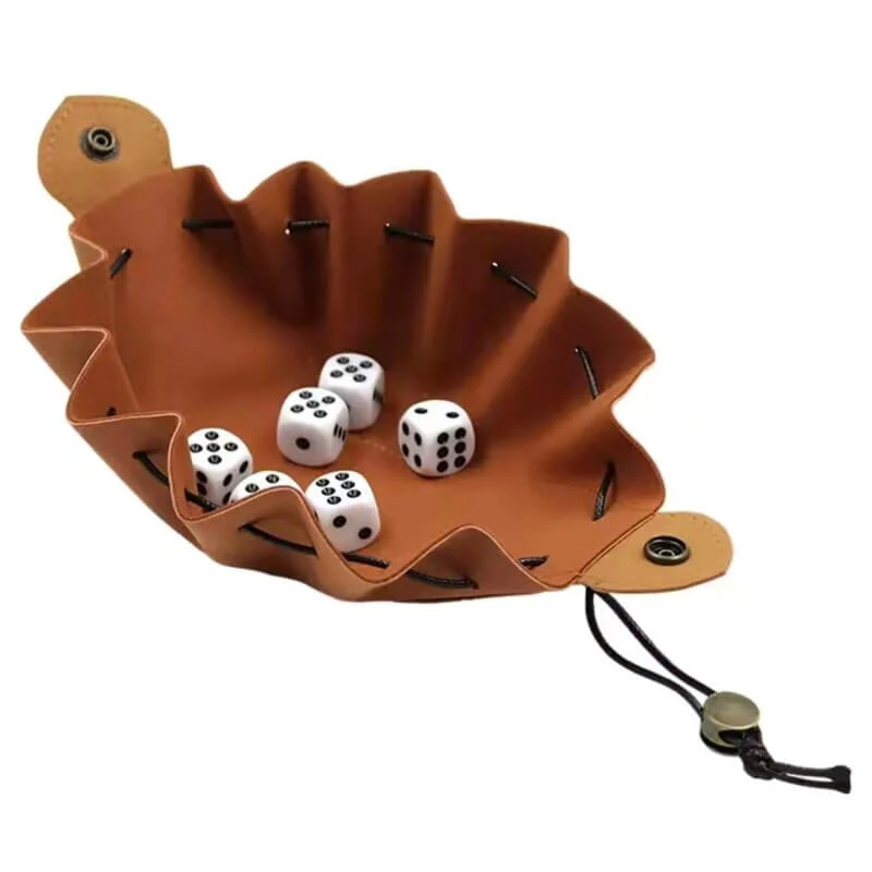 Käsintehty nahkainen noppalaukku - Image 12