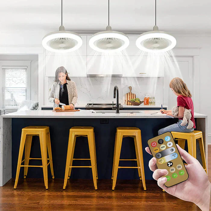 Kattotuuletin LED-valolla ja kaukosäätimellä - Image 8