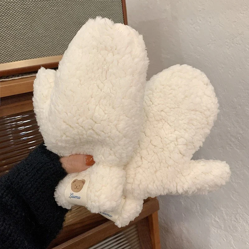 Kawaii Plush Lämpimät Käsineet - Image 2