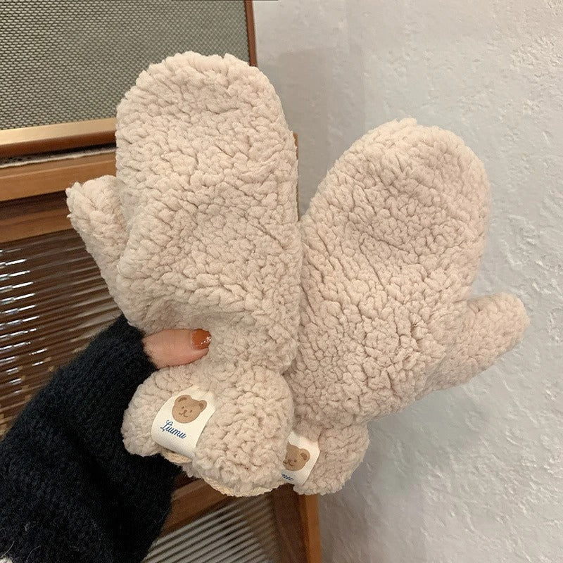 Kawaii Plush Lämpimät Käsineet - Image 3
