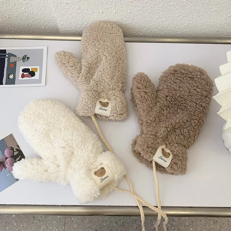 Kawaii Plush Lämpimät Käsineet - Image 5