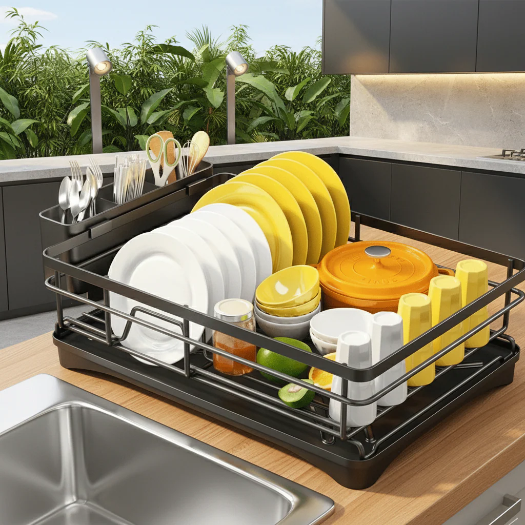 Keittiön Tiskiastia Modernilla Muotoilulla Käytännöllinen Kuivaaja - Image 3