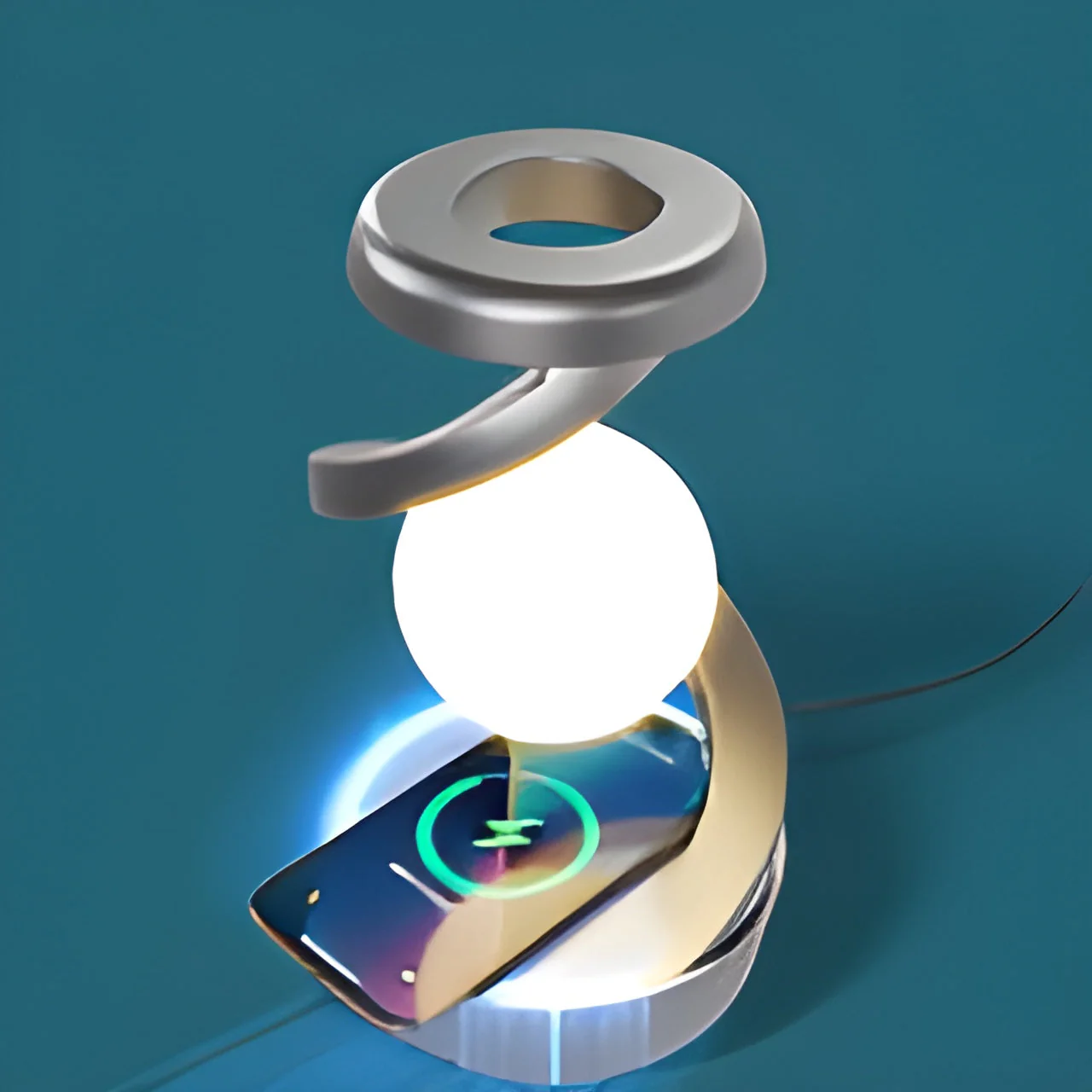 Kelluva Lamppu Pyörivällä LED-valolla - Image 4