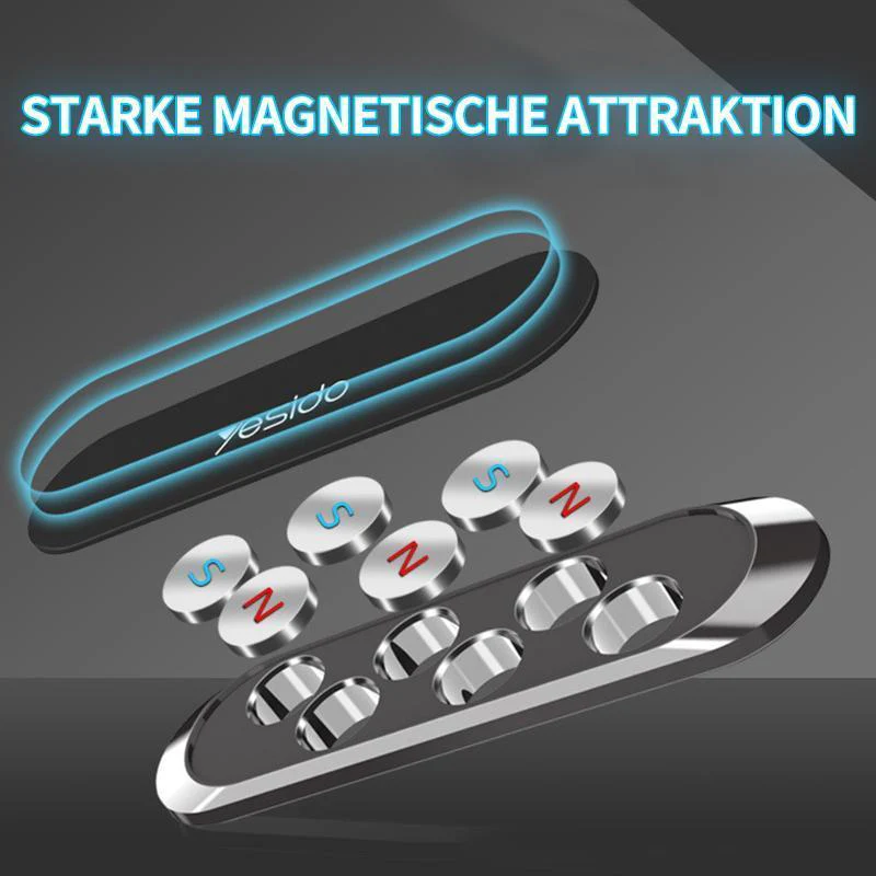 Kompakti Magneettinen Puhelinteline 360° Kääntyvä Käyttöön Autoon ja Kotiin - Image 3