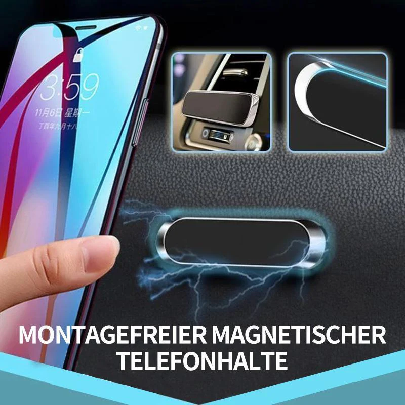 Kompakti Magneettinen Puhelinteline 360° Kääntyvä Käyttöön Autoon ja Kotiin - Image 7