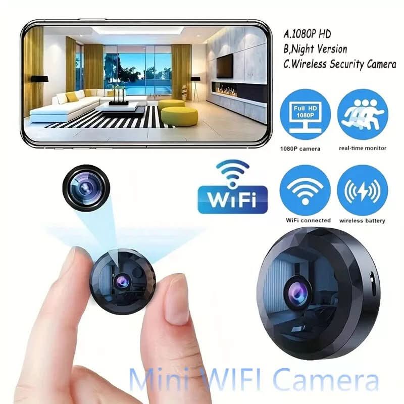 Kompakti Mini WiFi -kamera 1080P HD Valvontalaite