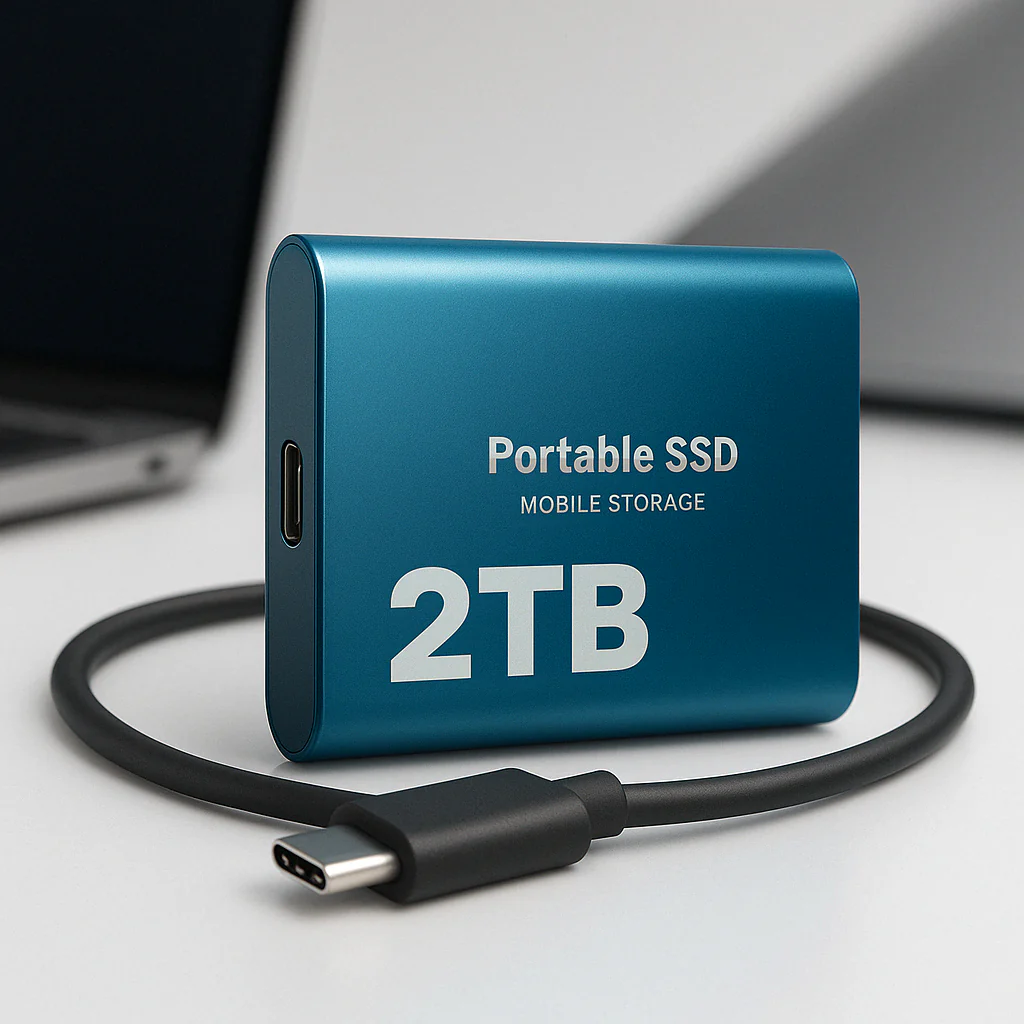 Kompakti SSD Kovalevy Korkean Nopeuden Tallennus USB-C 1050MB/s - Image 2