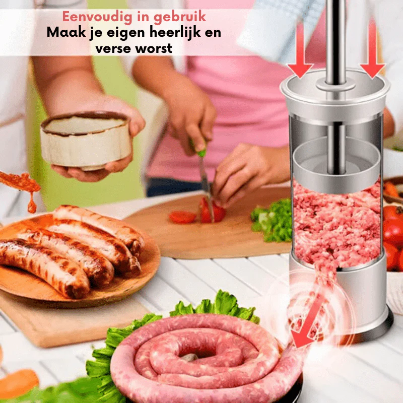 Kotikäyttöinen Makkarantekolaite Monikäyttöisellä Suuttimella - Image 3