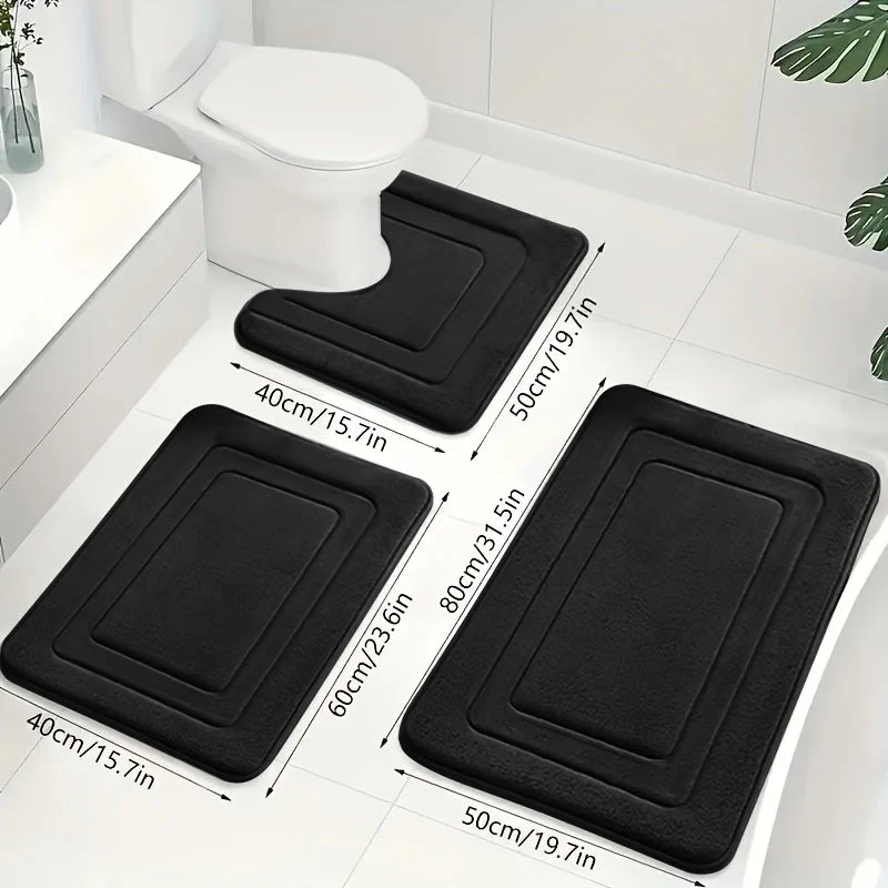 Kylpyhuoneen 3-osainen Memory Foam -matto setti - Image 5