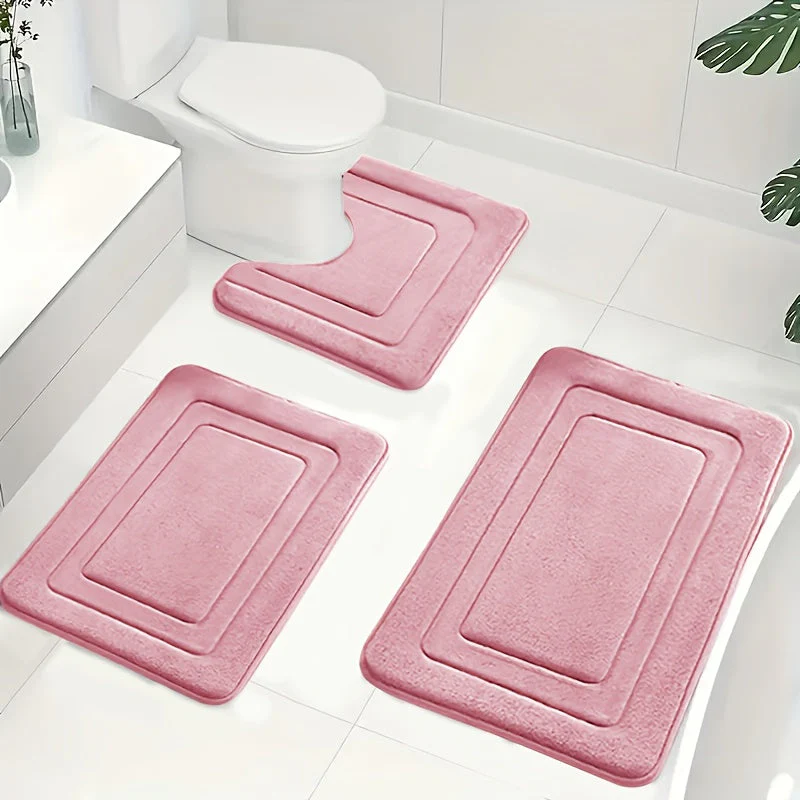 Kylpyhuoneen 3-osainen Memory Foam -matto setti - Image 6