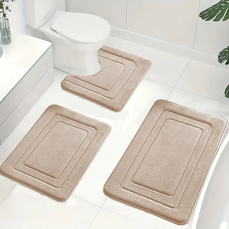 Kylpyhuoneen 3-osainen Memory Foam -matto setti - Image 8
