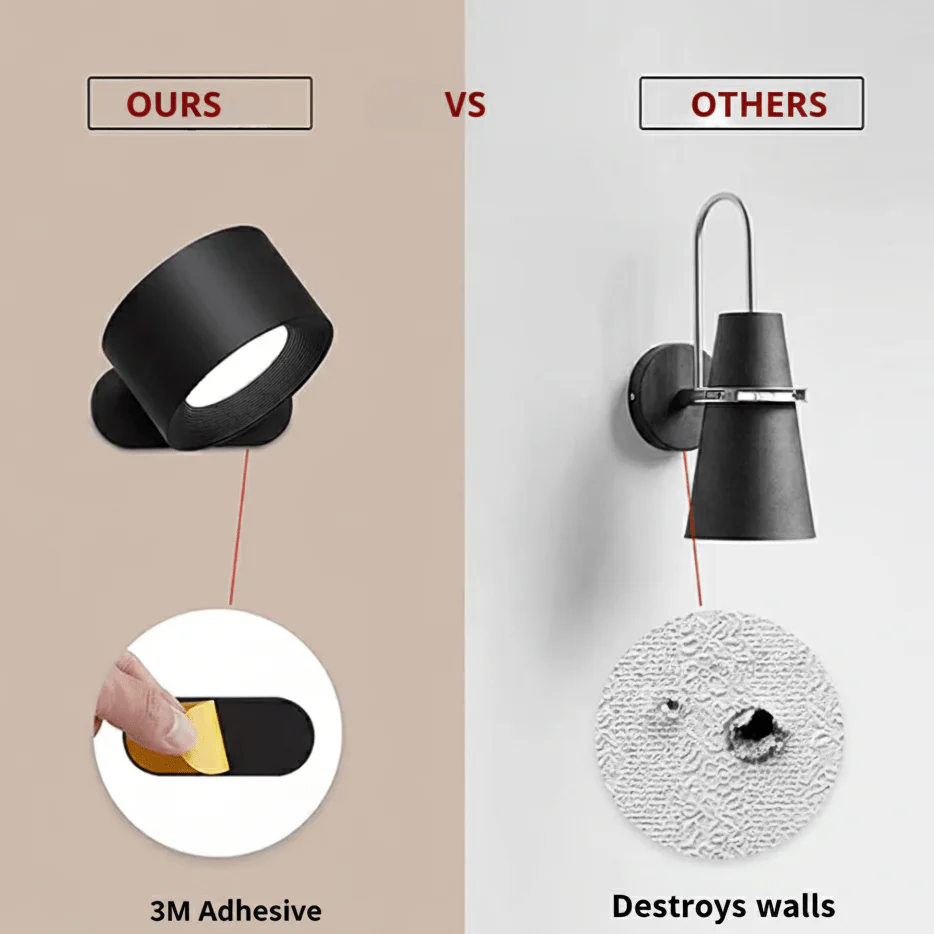 Ladattava Seinävalaisin Kaukosäätimellä Minimalistisella Pohjoismaisella Tyylillä - Image 9