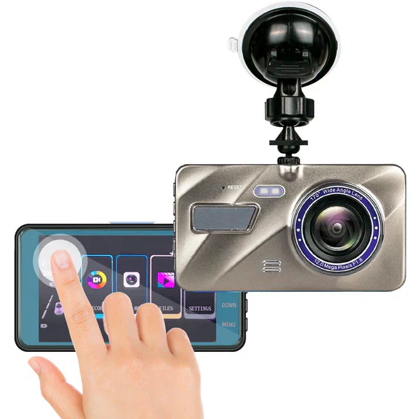 Langaton Kojelautakamera Etu- ja Takakameralla 170° Laajakulmaobjektiivi 1080p Video - Image 4