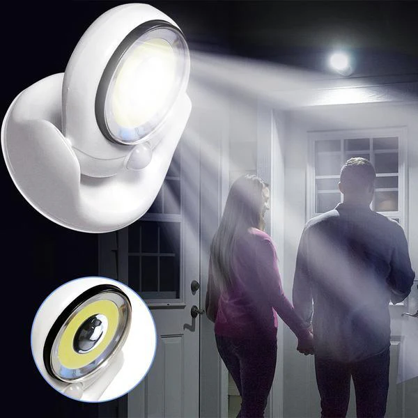 Langaton LED-lamppu Liiketunnistimella 450 Lumenia 360° Kääntyvä - Image 2