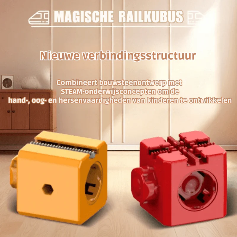 Lasten 3D-rautatienrakennussarja Interaktiivisella Veturilla - Image 7