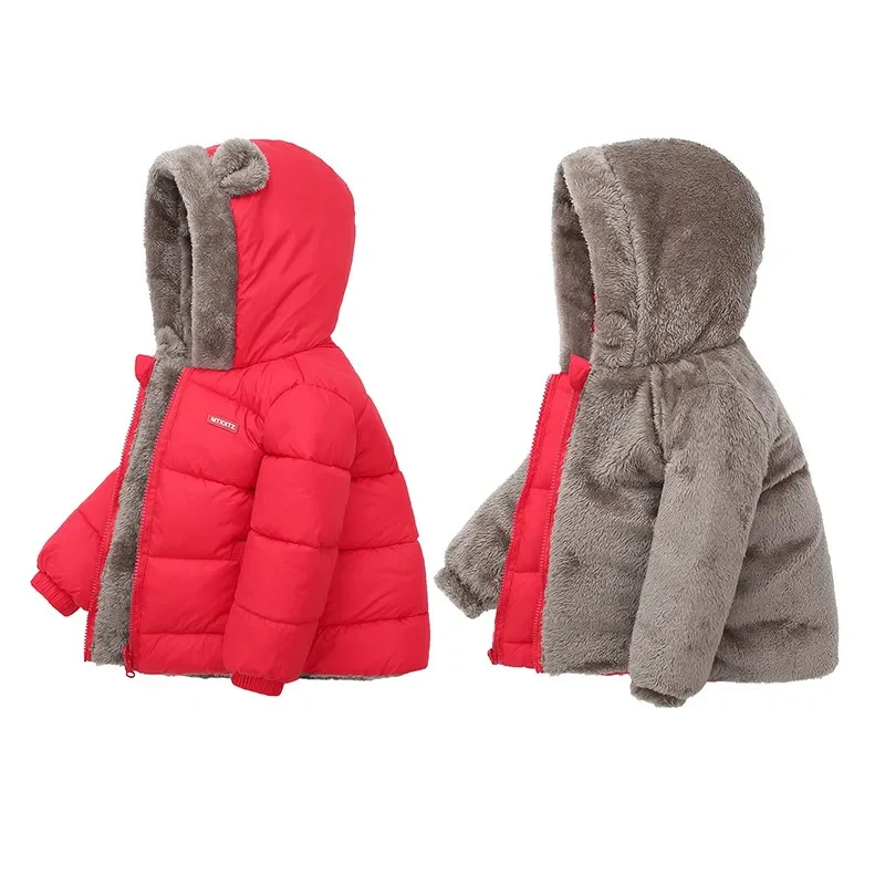 Lasten paksu fleece pehmustettu takki - Image 7