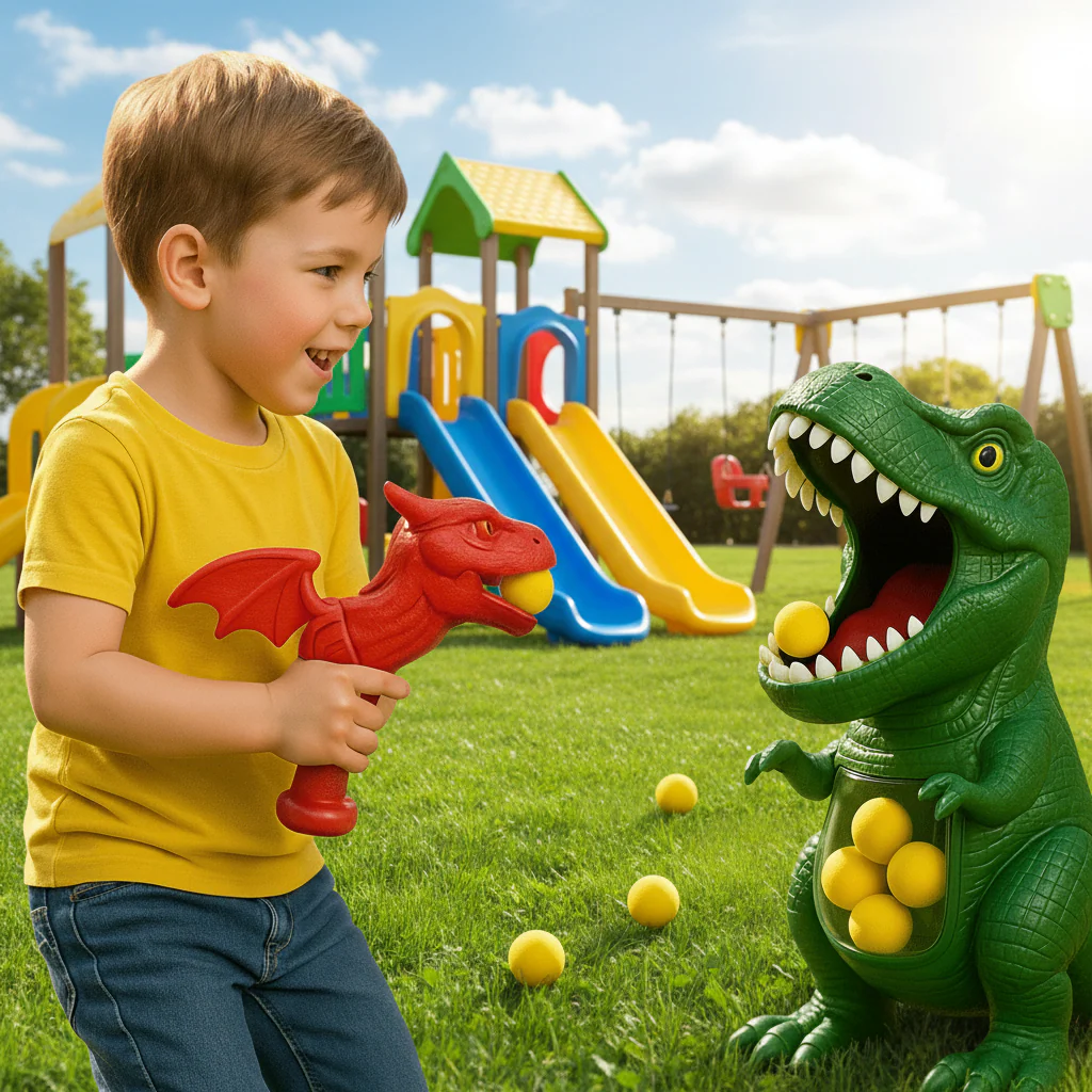 Lasten Peli Dinosaurusteemainen Ammuntapeli Aktiiviseen Leikkiin - Image 5